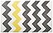 iDesign Chevron Bath Rug, Machine Washable Microfiber Accent Rug for Bathroom, Kitchen, Bedroom, Office, Kid's Room, 34