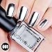 DZT1968 6ml Flow Gold no cracking Mirror Chrome Effect Nail Polish Foil glossy Glitter Silver (A)