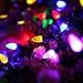 [UL Certified]Outdoor LED String Lights,17 feet 50 LEDs Mood Lighting Strands,Diamond Strawberry C3 Bulbs,Colored Christmas Lights,for Patio Garden Holiday Wedding Decor-MAXINDA (C3, Multi)
