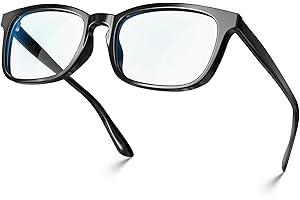 VISOONE Blue Light Blocking Glasses Square with Anti Computer Glare for Gaming Women and Men MONTANA