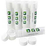Atitifope Compressed Cleaning Wipes Travel Reusable Face Towels Coin Tissues 50 Pieces with 5 Carrying Cases