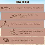 LOPHE Self Tanning Back Applicator Mitt Microfiber 11x80cm with Strap view 7