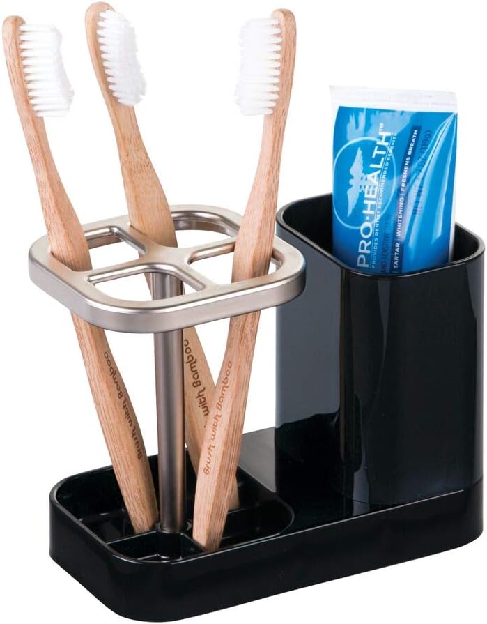 Support Brosse à Dents 6 Compartiments Bambou – Rangement Salle De Bain Organisé, Design Amovible