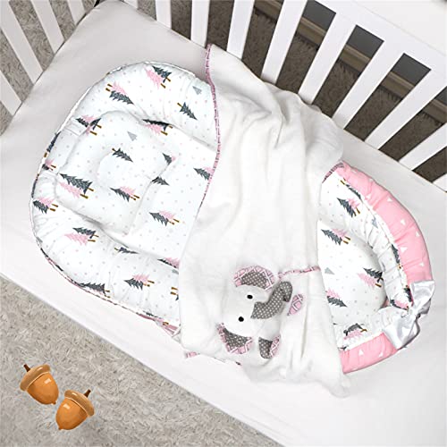 Abreeze Baby for Bed Forest Grey Baby Lounger Crib Pillow