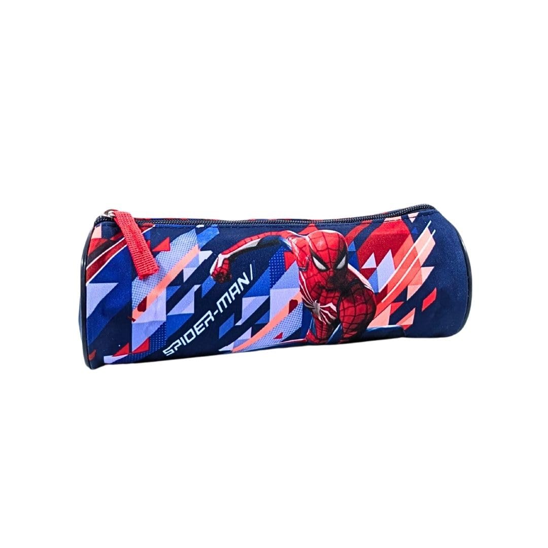 mybagstory Spiderman – Children's Pencil Case – School – Primary – Kindergarten – Daycare – Boys Pencil Case – Size 22 cm – Gift Idea – Blue, Spiderman - Blue, Enfant, Classic