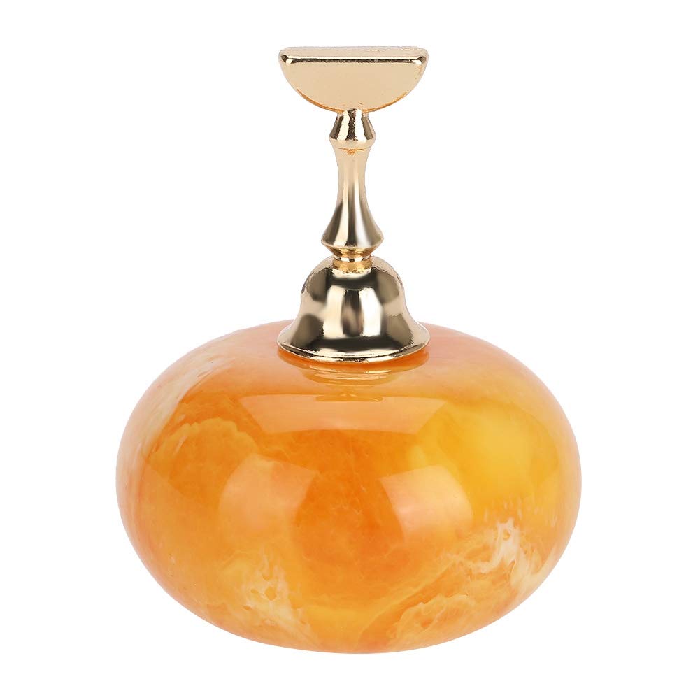 Manicure Display Practice Stand, Nail Practice Hand Nail Exercises - Nail Art Tip Holders Magnetic Golden Base(04)