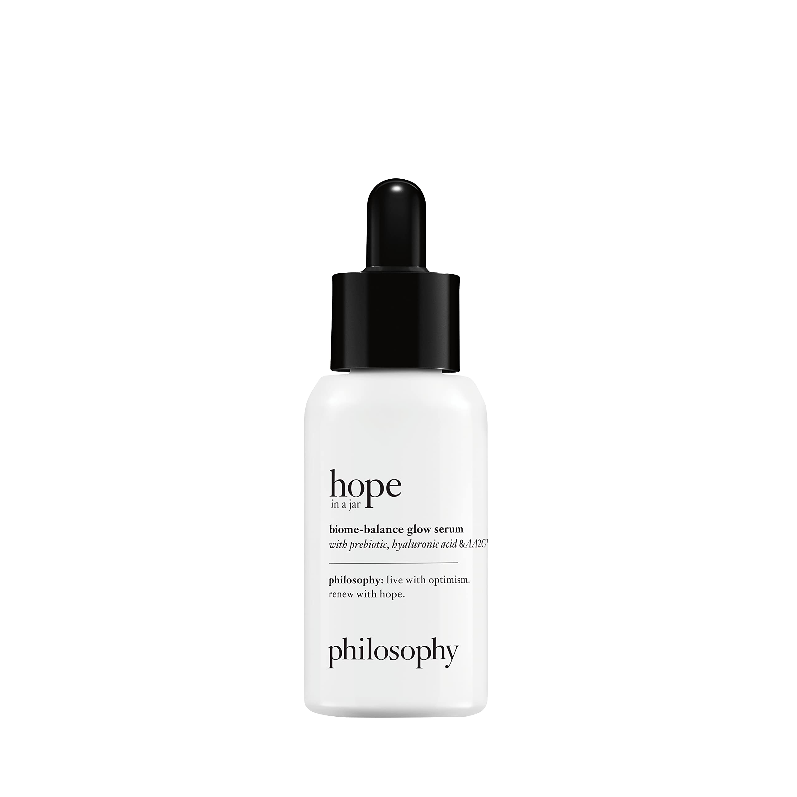 philosophy hope in a jar biome-balance glow serum 30ml, ultra-lightweight & hydrating serum, helps balance a healthy microbiome
