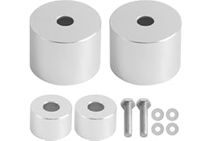 TEMSONE A Pillar Grab Handle Repair Upgrade Kit Compatible with 2002-2009 Dodge Ram 1500 2500 3500 Aluminum Material - Silver