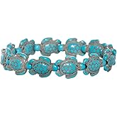 BlueRica Turquoise Sea Turtle Stretch Bracelet