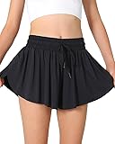 AIOIC Girls Butterfly Shorts Kids Flowy Shorts