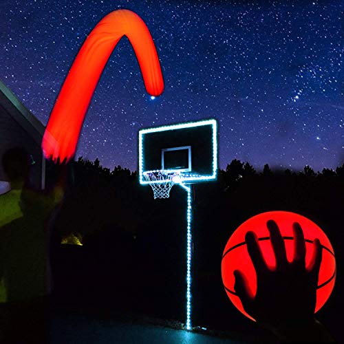 GlowCity Light Up Basketball Hoop Kit with LED Basketball White, Size
