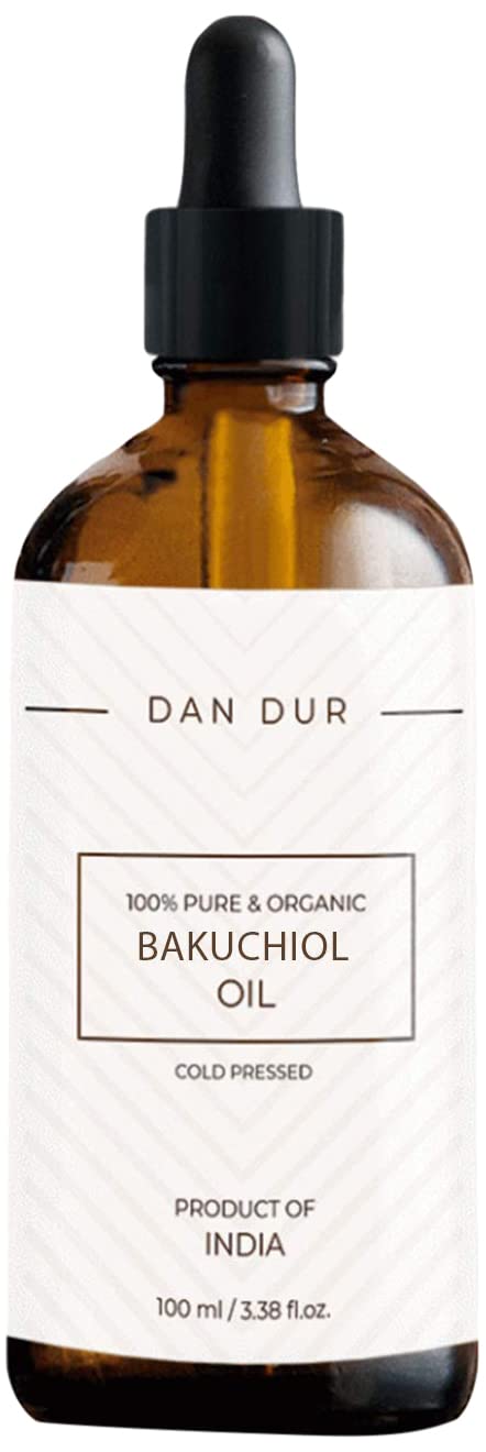 Dan-Dur Bakuchi Babchi (Bakuchiol) Oil For Skin Care, Anti-Aging, Anti-Wrinkles, 100% Pure and Organic, Cold-Pressed (30 ml)