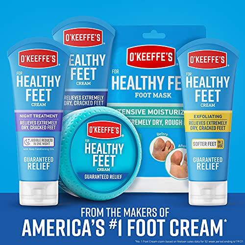 O'Keeffe's Healthy Feet Foot Cream for Extremely Dry, Cracked Feet, 3.2
