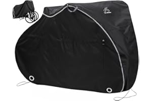 TeamObsidian Bike Cover - Outdoor Bike Storage, Bicycle Transportation or Travel Covers - Waterproof eBike Protection - For 1 to 3 Bikes - Heavy Duty Ripstop 300D Oxford Material