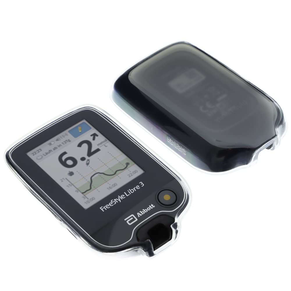 foto-kontor Case compatible with Abbott Freestyle Libre 3 bag rubber TPU protection transparent