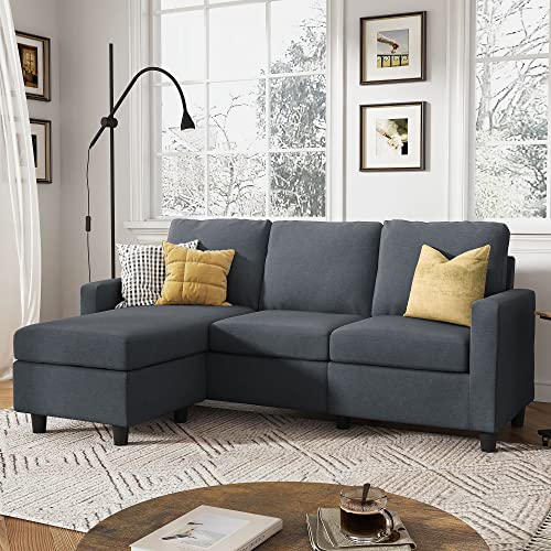 HONBAY Convertible Sectional Sofa, L Shaped Couch With Reversible