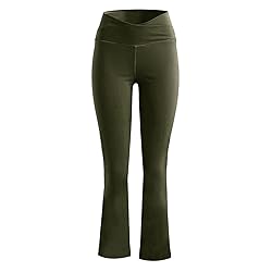Women's Bootcut Yoga Pants with V Cut Waist, High