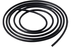 JoyTube 3/16" ID x 5/16" OD Black Food Grade Silicone Tubing - 10 Feet High Temp Pure Hose for Pump Transfer