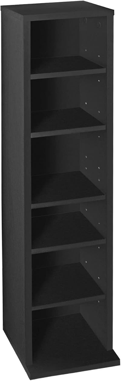 Lillyvale DVD Storage Tower Rack 102 CD Unit Shelf Organiser Black