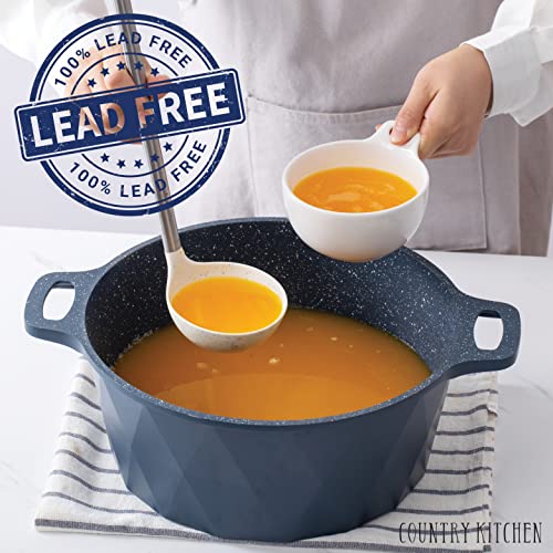 Country Kitchen Non-Stick Cast Aluminum Cookware Set Durable