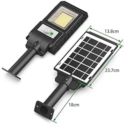 Engrepo Solar Lights Outdoor, 1000LM 156 LEDs Solar