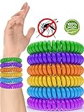 Mosquito Repellent Bracelet 10 Pack 100% Natural Non-Toxic Bug Insect Protection 400Hrs, DEET-Free Wristband for Kids, Adults, Pets Travel Outdoor Camping Accessories