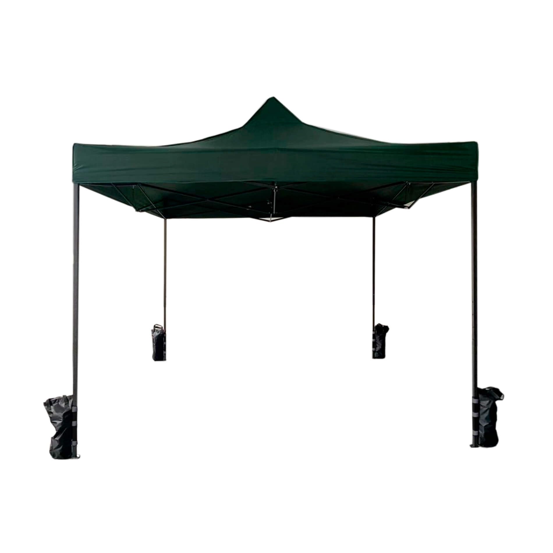 Rebecca Mobili Green Foldable Waterproof Gazebo, 3.1x3x3 m (H x W x D), Includes Weights, Pop-Up Mechanism, Suitable for Outdoor Events, Camping, Gardens