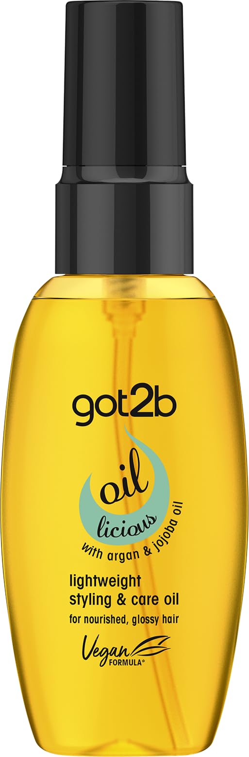 got2b Oil-licious Lightweight Styling & Care Oil 50 ml, for Nourished, Glossy Hair, with Argan & Jojoba Oil, Vegan Formula โ image 1