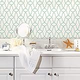 RoomMates Blue Trellis Peel and Stick Wallpaper