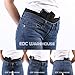 EDC Warehouse Universal Belly Band Gun Holster | Comfortable & Breathable Neoprene | Fits Full Size, Compact, Subcompact, Revolver | Waist Band Holster | Fits Men and Women: Unisex | 20