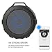 Allkeys Bluetooth Speaker Wireless Portable Outdoor Waterproof Mini Speakers with Suction Cup, TF/SD Card, Hands-Free for Home, Shower, Cycling, Camping, Beach, Sports(Gray)