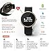 Jarv Advantage + HR IPX7 Water Resistant Smart Watch, Fitness Tracker and Sleep Monitor with Heart Rate Monitor, Hi-Res OLED Display, Bluetooth Wireless Sync and 10 Day Battery- 42mm Size
