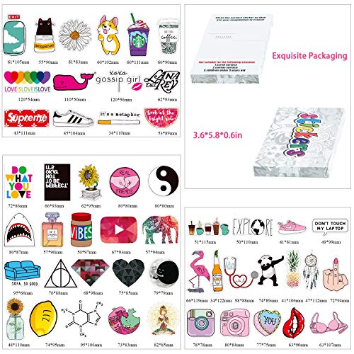 Stickers for Water Bottles, Waterproof Aesthetic Quality Vinyl Stickers 50pcs with Packaging Box for Teens Kids Girls - Perfect for Laptop, Hydro Flask, Phone, Travel Case, Refrigerator