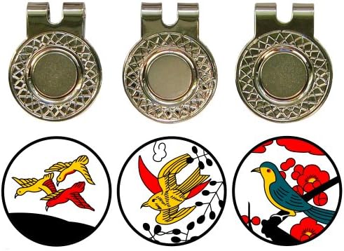 BUSHMANCRAFT 3 Golf Ball Markers + 3 Magnetic Hat Clips Set (Go Do Ri)