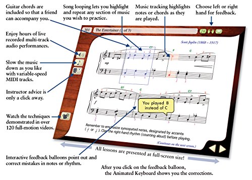 eMedia Play Pack Deluxe with 450 Interactive Keyboard Lessons-Learn Piano at Home (EK07105) - Thumbnail 5