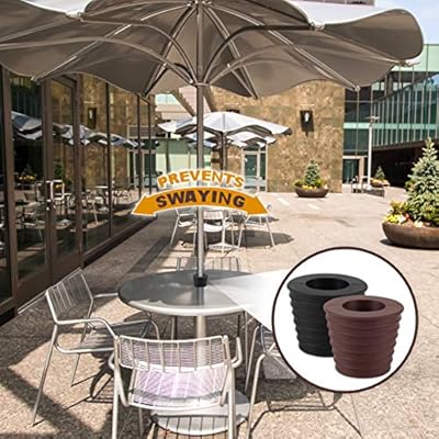 Amazon Com Umbrella Cone Wedge For Patio Table Hole Opening Or Parasol Base Stand 1 9 To 2 7 Inch Umbrella Pole Diameter 1 1 2 Inch Black Garden Outdoor