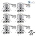 6 Pack 6-inch UL-listed Remodel Can, Air Tight IC Housing, TP24 Connector Included for LED Recessed Retrofit Kit, 120V Line Voltage