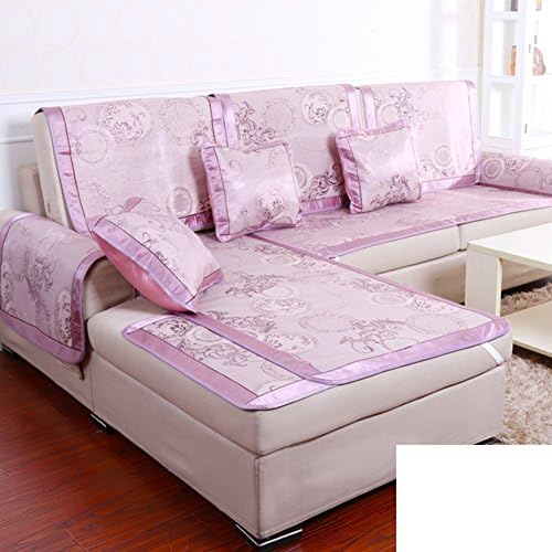 Sofa Cushion In Summer/Fabrics ,Ice Silk Leather Sofa Cover Towel/Cushion/Cooling Mat/Mat Rattan Seats Cushion-C 70x180cm(28x71inch)