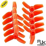 RJXHOBBY 31mm Propeller CW CCW 3-blade Props for 615 Motor FPV Racing E010, E010C, E010S Drones 5 Pairs Red