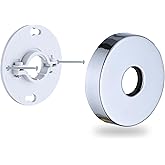 RAINREVIVE Chrome Shower Arm Flange, Shower Arm Stabilizer Bracket and Flange Cover Plate