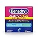 Benadryl Allergy + Congestion, 24 Tablets Each (Pack of 3)