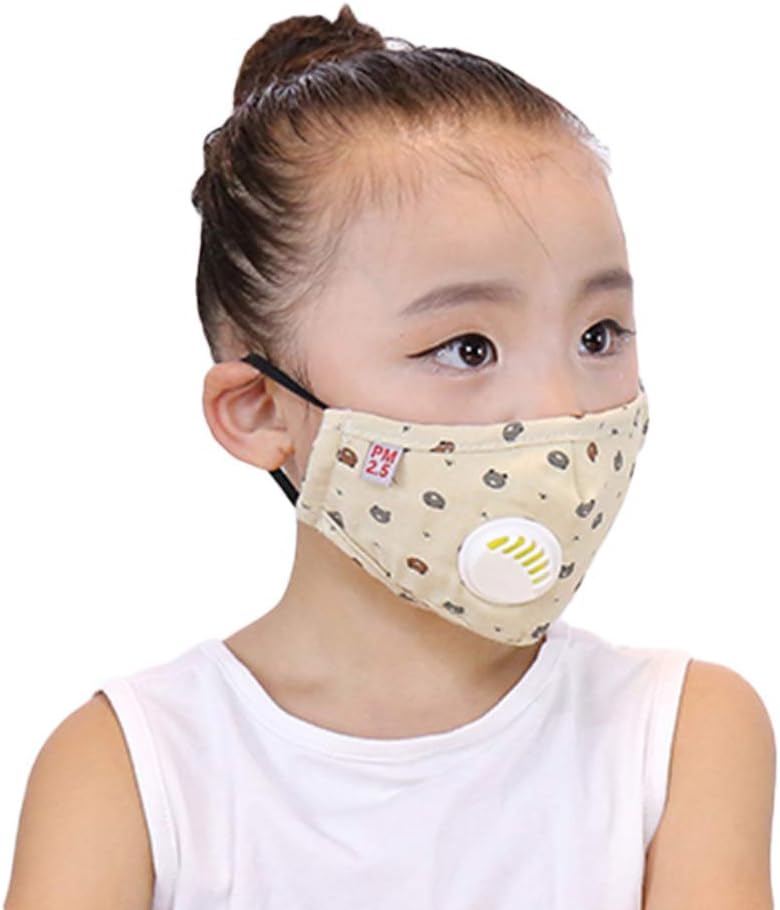 Luwsldirr PM2.5 Children Anti Haze Air Breather Cartoon Mouth Replacement Filter