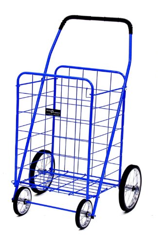 EASY WHEELS Jumbo Shopping Cart, Blue