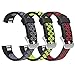 SKYLET Compatible with Fitbit Alta Alta HR Ace Bands, 3 Pack Soft Sport Bands Breathable Replacement Kids with Secure Metal Clasp Fitness Men Women Small Large (No Tracker)