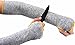 Hilinker Cut Resistant Sleeves Slash Resistant with Thumb Slot Helps Prevent Scrapes Scratches Skin Irritations UV-Protection Level 7 Protection Work Safety 18.8 inch Long Grey 1 Pair (Grey)