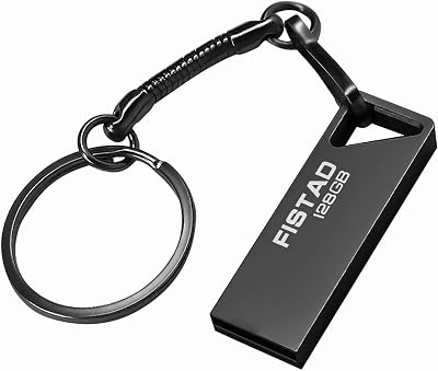 FISTAD 128GB USB 3.0 Flash Drive Metal Memory Stick Pen Drive Black PC Laptop