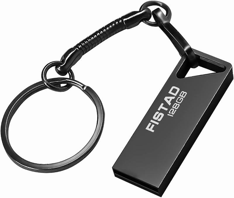 FISTAD 128GB USB 3.0 Flash Drive Metal Memory Stick Pen Drive Black PC Laptop