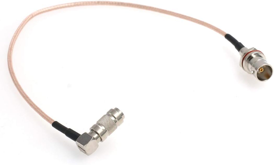 Eonvic BNC Female Bulkhead to Right angle 1.0/2.3 DIN Male RG179 SDI Cable for Blackmagic Video Assist Monitor Recorder - Image 4