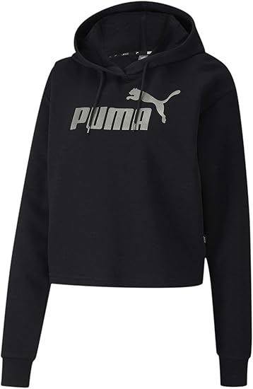 Puma プーマ レディース エッセンシャル メタリック クロップドパーカー アクティブウェア 通販 Amazon