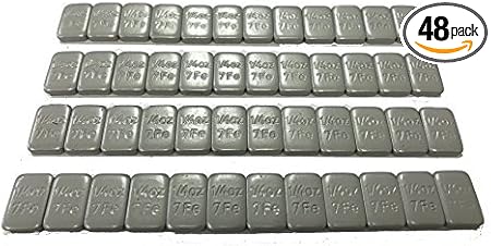 Amazon Com Hornet Tire 1 4oz Grey Lead Free Adhesive Backed Wheel Weights 48 Pcs Automotive